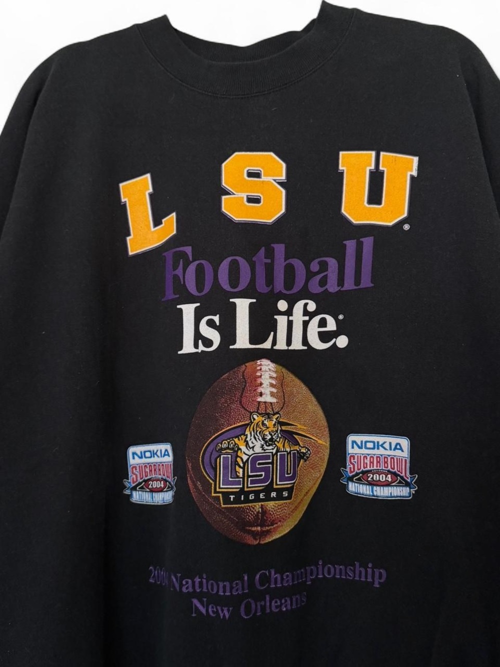 Vintage Louisiana State University LSU tigers New Orleans sweatshirt size XL